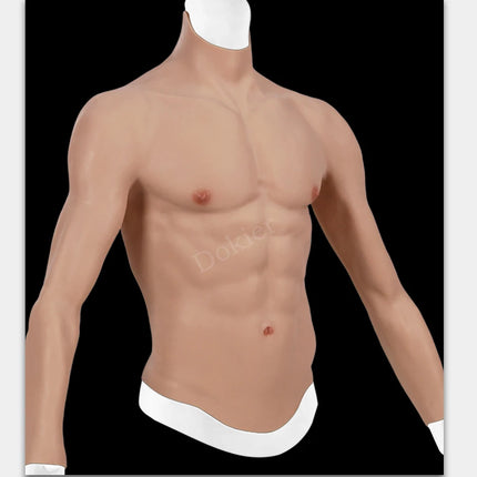 Dokier Silicone Realistic False Fake Muscle Belly Body for Cosplayers Artificial Simulation Muscle Chest Man Crossdressers - TOYS-SUCE