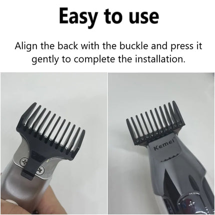Kemei Hair Trimmer Limit Comb Universal Black Guards Hairdresser Hair Cutting Guide for KM-5027 KM-1949 1 2 3 6 9 12mm