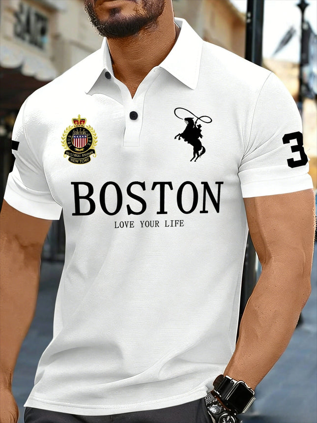 Men's Casual Breathable Business POLO Shirt Boyfriend Style Summer Hip Hop Men Clothing Casual Daily Street Polo Harajuku Y2k