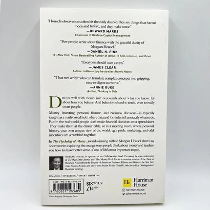 The Psychology of Money— Timeless Lessons on Wealth, Greed, Happiness Finance Books for Adult