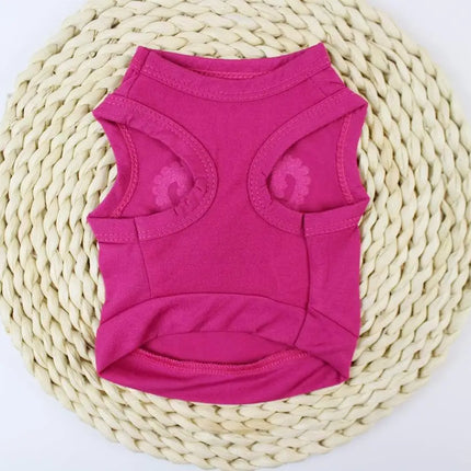 Princess Crown Dog Shirts Vest, Puppy Summer Dog Clothes for Small Dogs, Puppy Cat T Shirt Pet Apparel