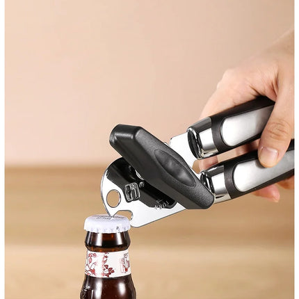 Professional Iron Manual Can Opener Multifunctional Stainless Steel Beer Handle Can Opener Kitchen Gadgets Bottle Openers Jar