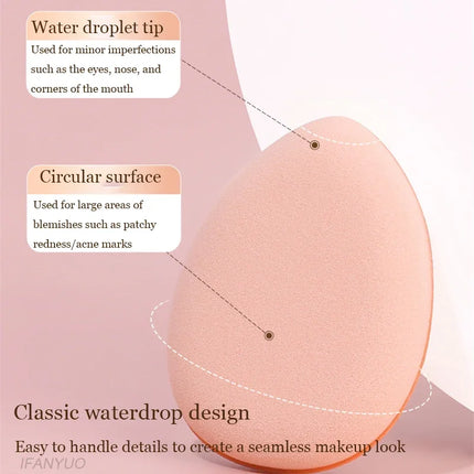 6/10Pcs Mini Finger Puff Foundation Small Air Cushion Powder Sponge Face Concealer BB Cream Cosmetic Applicator Makeup Tools
