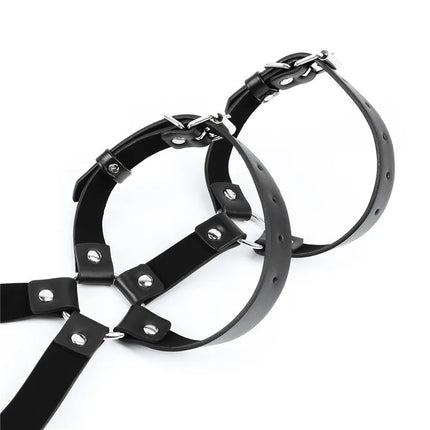 Leather Straps Belt Bondage Harness Sexy Lingerie male Body Harajuku Harness Garter Belt men Straps Suspenders Stockings