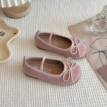 Kids Ballet Flats for Girls with Cute Bowtie and Colorful Options Non-Slip Soft Sole Toddler Dance Practice Flats Elegant spring