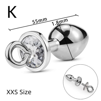 Exotic Accessories Metal Anal Plug With Pull Ring Adult Sex Products Anus Dilator Ass Stuff Tail Bdsm Erotic Games Novel Toys