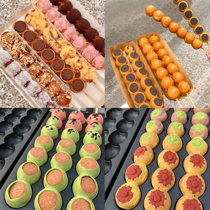Egg Puff Maker Tandem Baking Cake Machine Non-Stick Cooking Surface Waffle Machine Electric String Cake Egg Puffs Bubble Machine