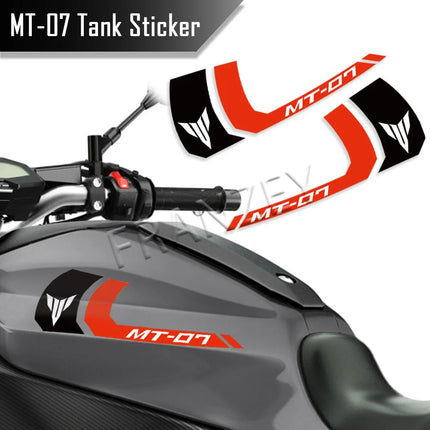 Motorcycle Fuel Tank Sticker 3M Stripe Logo Decal Accessories Waterproof For YAMAHA MT-07 MT07 mt 07