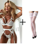 white with sock / L