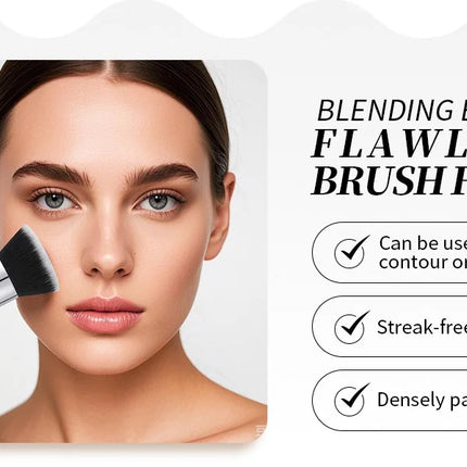 DUcare Foundation Brush Flat Top Kabuki Makeup Brushes Synthetic Hair Liquid Blending Mineral Powder Buffing Stippling Cosmetics