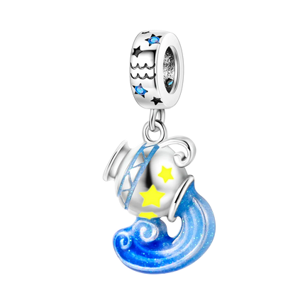 Charm Silver 925 Beads Blue Series Fit Bracelet Charms DIY Original Fashion  Pendants For Jewelry Maing