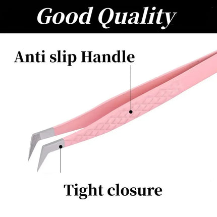Lash Tweezers with Fiber Tip Tweezers for Eyelash Extensions Fiber Tips Eyelash Tweezers Eyelash Extensions Lash Tweezers