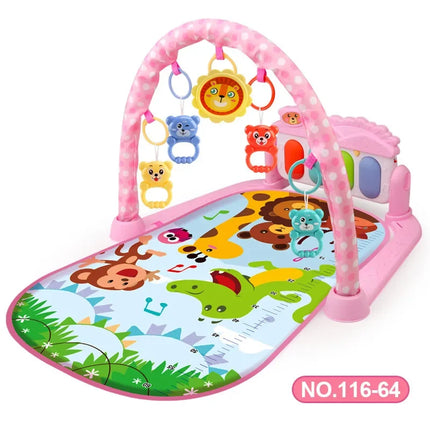 Multifunctional Baby Activity Gym Play Mat Musical Rack Kid Infant Fitness Frame Educational Crawling Carpet Toy Children Gift