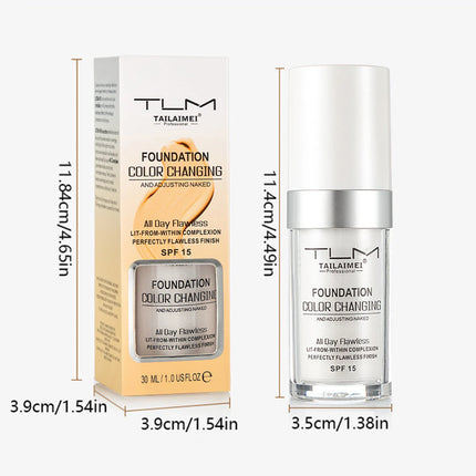 30ml Foundation Magic Color Changing Foundation Liquid Soft Matte Long Lasting Hydrating Makeup Base Maquiagem Korea Makeup