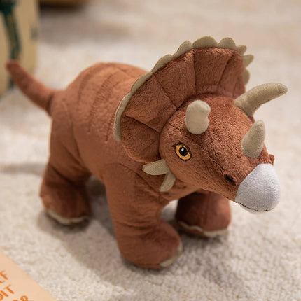 35-100CM Cartoon Dinosaurs Plush Toy Simulated Triceratops, Tyrannosaurus Rex, Stegosaur, Velociraptor, Brontosaurus Plushie Toy