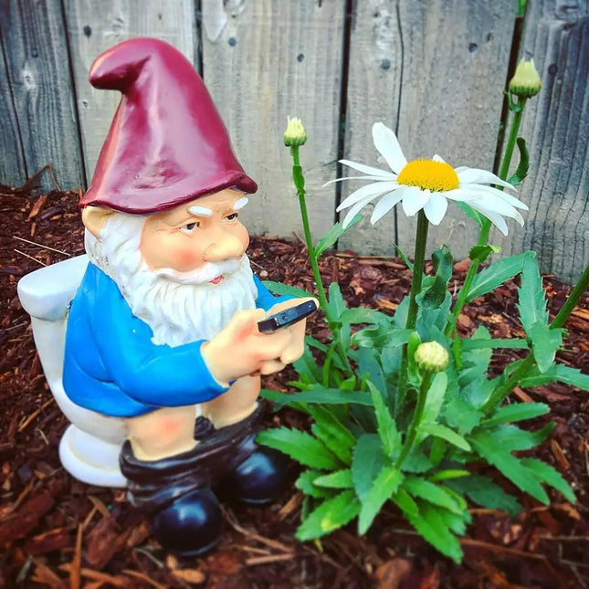 Garden Dwarf Gnomes Miniature Ornaments Naughty Gnome Figurines Decoration Handicraft Courtyard Resin Statues Decoration