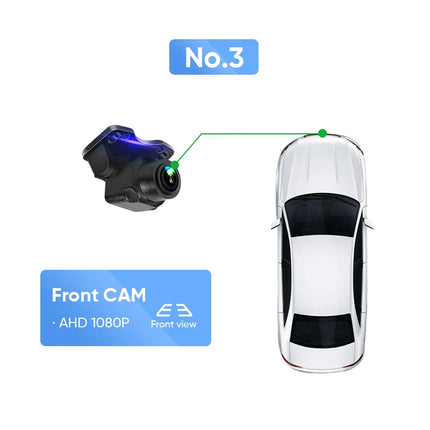 Ainavi Rearview AHD Backup camera 1080P WaterProof 120°Wide-Angle for Ainavi Car Audio System