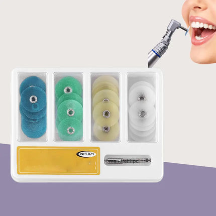 10pcs Dental Polishing Discs Set for Composites Ceramics, Glass Ionomer Finishing & Polishing Restorative Consumables