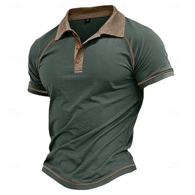 Simple Vintage Classic Stripe Graphic Polo Shirts For Men Summer Retro Personality 3D Print Polo Shirt Streetwear Oversized Tops