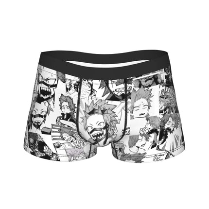Men's My Hero Academia Anime Long Underwear Deku Bakugo Funny Boxer Briefs Shorts Panties Male Soft Underpants M-XXL