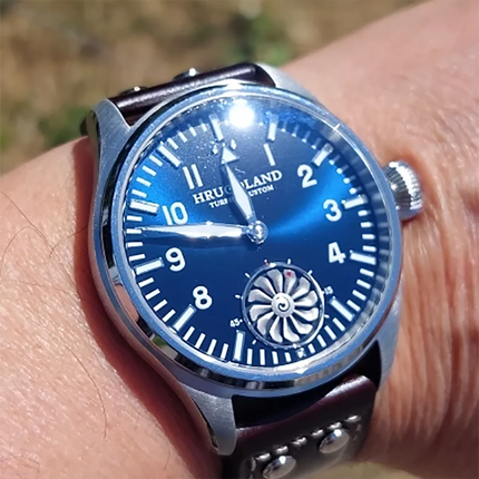 Hruodland 2026 new retro pilot 43MM men's manual mechanical watch ST3620 sapphire waterproof 10Bar BGW-9 reloj hombre