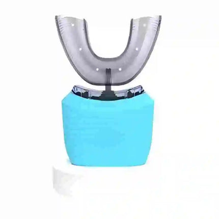 Portable U-shaped electric toothbrush, ultrasonic 360-degree cleaning, silicone whitening automatic toothbrush, oral tool