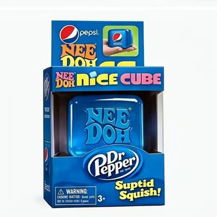 Sensory Squeeze Toy Anti-Stress Glitter Drop / Cube Fidget Tool For Anxiety Relief & Focus - Durable & Soft Hand Exerciser