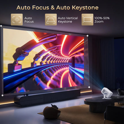 LynCast Projector 4K 350ANSI Android 11 Projetor Wifi6 BT5.4 1920*1080P Outdoor Cinema Beamer Video Home Theater projectors X3AQ