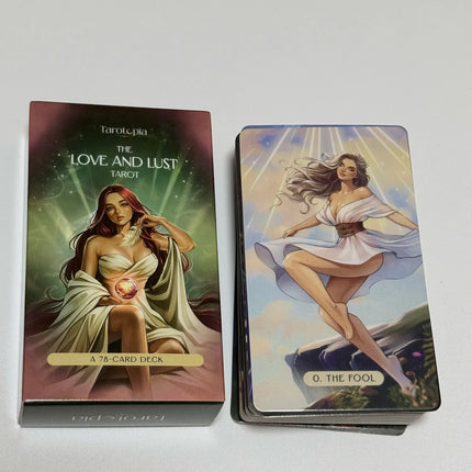 The Love and Lust Tarot English Version 78-Card Deck for Passion, Intimacy & Soulful Love Readings 10.3*6cm