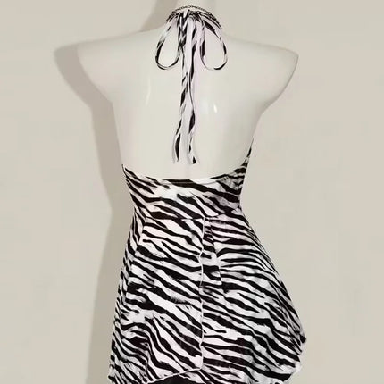 2026 New Women's Sexy Zebra Print Tank Top Slim Fit Casual Street Style Fashion Sleeveless Vest
