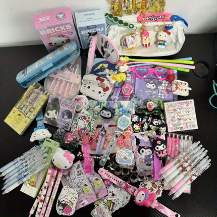 5-50pcs Sanrio random mysterious decompression toy bag Hello Kitty Kuromi 300 different styles of dolls, ornaments