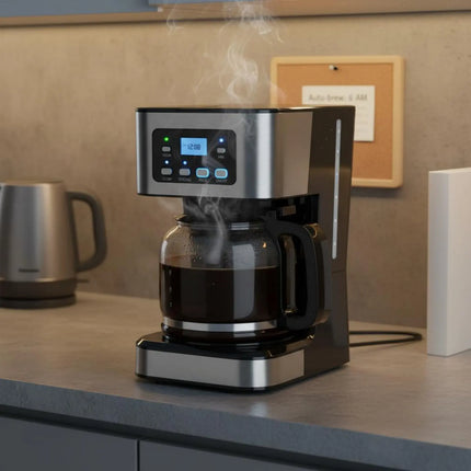 Automatic Pour-over Coffee Machine 24-Hour Timer Programmable Coffee Machine Kitchen Appliance Keep Warm 950W High Power