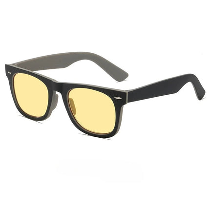 2026 New Square-Frame Night Vision Presbyopia Glasses High-Definition Anti-Blue Light Reading Eyewear UV-Protection Goggles