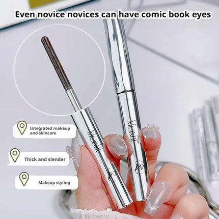 Maxfit Steel Tube Mascara Waterproof Silk Fiber Mascara Black Brown Long Curling Eyelash Extensions Non-Clumping Eye Make Cosmet