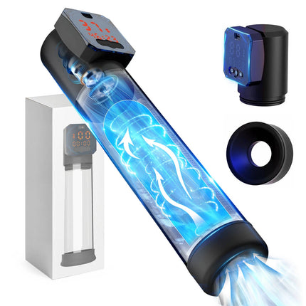Automatic Vacuum Amplifier with 5 Suction Modes and 6 Training Modes Digital Display & Strong Suction Power Penis Pump Sex Toy