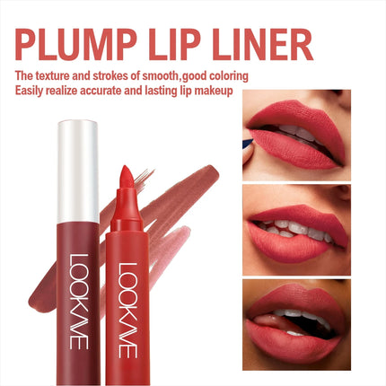 Matte Liquid Lip Liner Marker Pen Dyeing Lip Gloss Waterproof Long Lasting Lipstick Pencil Sexy Lips Contour Makeup Cosmetics