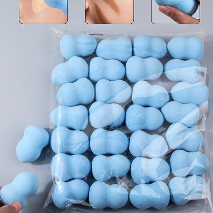 30Pcs Makeup Beauty Tools Set for Face, Large Sky Blue Makeup Sponge, Soft Sponge Puff,Friendly Face Cosmetic Applicators