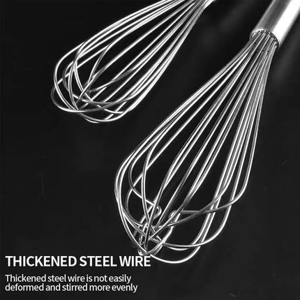 Stainless Steel Manual Egg Beater Egg Stick Mixer Egg Beater Cream Egg Baking Egg Mixing Artifact Household Baking Tools