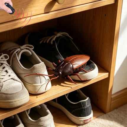 Trick Prank Play Party Novelty Toy Plastic Simulation Cockroach Scare Toy Scary Props Adventure Cockroach with Remote Control