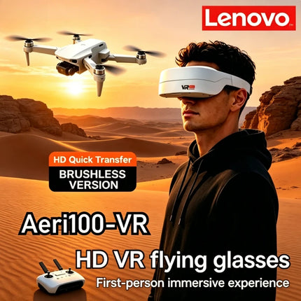 Lenovo Aeri100VR GPS Drone 8K HD 5G WIFI FPV Screen Remote VR Glasses Optical Flow Professional Outdoor Aerial Quadcopter