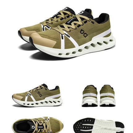 Men's Running Shoes Breathable Lightweight Comfortable Soft Bottom Casual Sports Sneakers Fashionable Shock Absorption