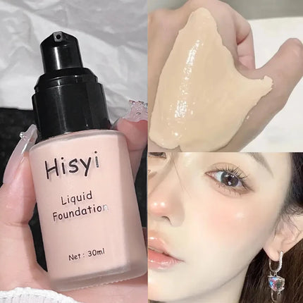 Liquid foundation - Oil-control & long-lasting matte finish, water-resistant, even out skin tone - Perfect natural Korean makeup