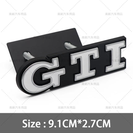 3D Metal GTI Grill Emblem Car Front Hood Stickers For VW Volkswagen Sagitar Magotan Polo Santana Lavida Gran Lavida Lamando Golf