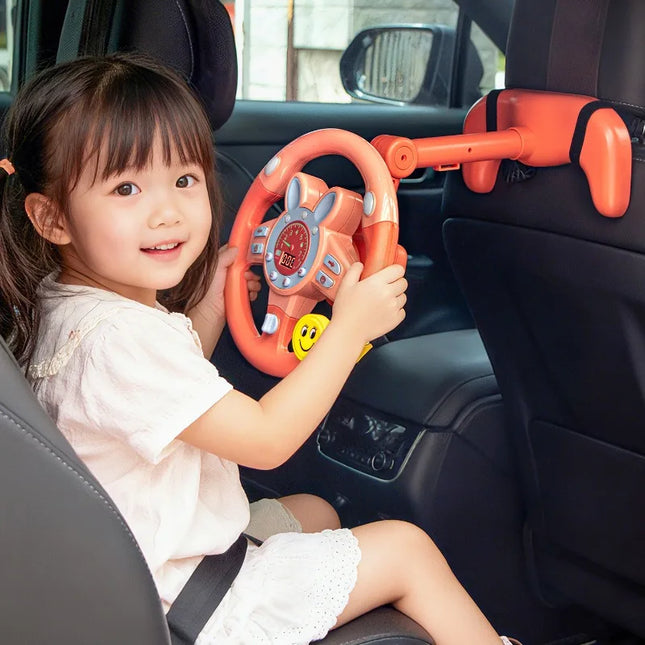 Simulation Driving Steering Wheel Multifunctional Sound Light Car Co-pilot Simulator Children's Educational Toys