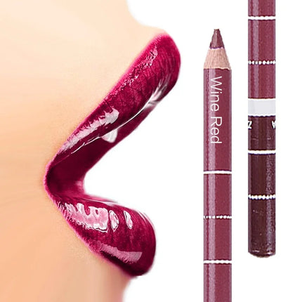 New 2025 Hot Sale New 12 Color 1Set Professional Metal Makeup Pencil Lipstick Suitable Women's Makeup Matching Lipstick Supplies