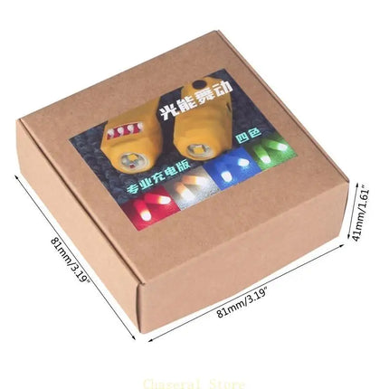 E7CE 2PCS Funny Novelty Light-Up Thumbs LED Light Trick Props Fantastic Durable Disappearing Silk Fake Thumbs Tricks