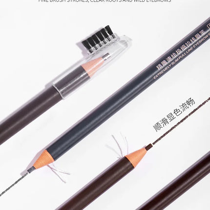 3PCS high-quality 2mm ultra-fine wire eyebrow pencil with precision carving, quick drawing, smooth and waterproof makeup pen
