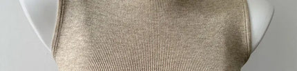 Korean Sle Knitted Vest Women's Base Layer Tank Top Svel f High Collar Spring Autumn Winter Inner And Outer Wear