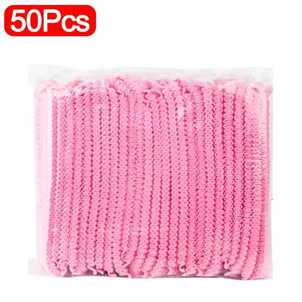 100/50/10PCS Disposable Non Woven Fabric Hat Elastic Sterile Caps Eyelash Extension Head Covers Spa Salon Beauty Accessories