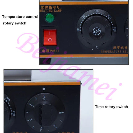 Commercial Electric Bubble Egg Waffle Maker Machine 110V 220V Hong kong Eggettes Waffle Making Cake Oven